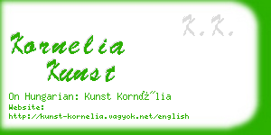 kornelia kunst business card
